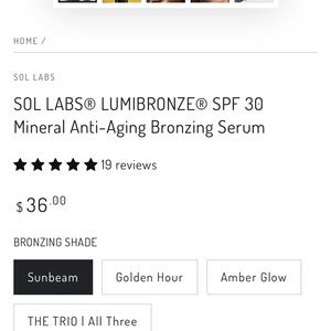 Lumibronze SPF 30 Bronzing Serum - Sunbeam